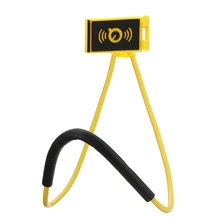 360 Flexible Cell Phone Selfie Neck Holder Bed Mount Stand Snake like New Tablet Stand Car