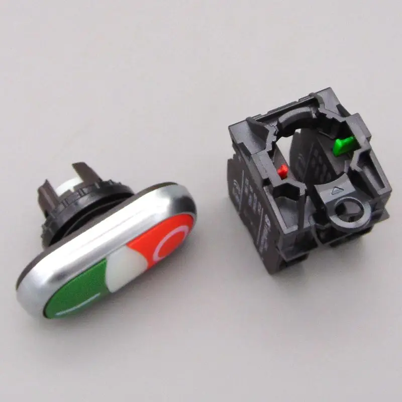 22 мм 1NO 1NC мгновенная кнопка переключения красная и Зеленая кнопка|switch lens|button boybutton