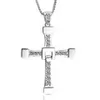 Collier en argent, pendentif de grande taille pour hommes, pendentif rapide et furieux, croix S925, cadeau de noël ► Photo 2/2