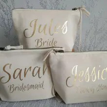 На заказ подружки невесты красота Make Up сумочка-косметичка, сумка Вечерние партии сумки Рождество подарок на день рождения/подарок