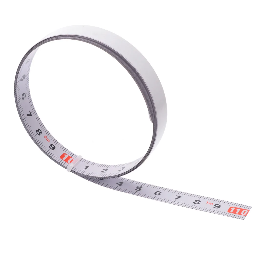 1/2/3/5M Self Adhesive Miter Saw Track Tape Measure Metric Steel Ruler Gauging Tape Measuring Tool Mayitr
