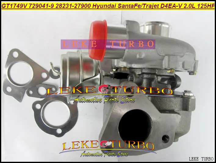 GT1749V 729041-5009 S 729041-0009 729041 28231-27900 турбо Турбокомпрессор для Hyundai Santa Fe 2003-05, Trajet 2002-D4EA-V 16 v 2.0L