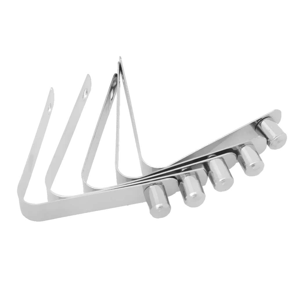 

5pcs Kayak Paddle Spring Snap Button Tent Pole Clips Single Pin Water Sports Rowing Boats 6mm Silver Durable