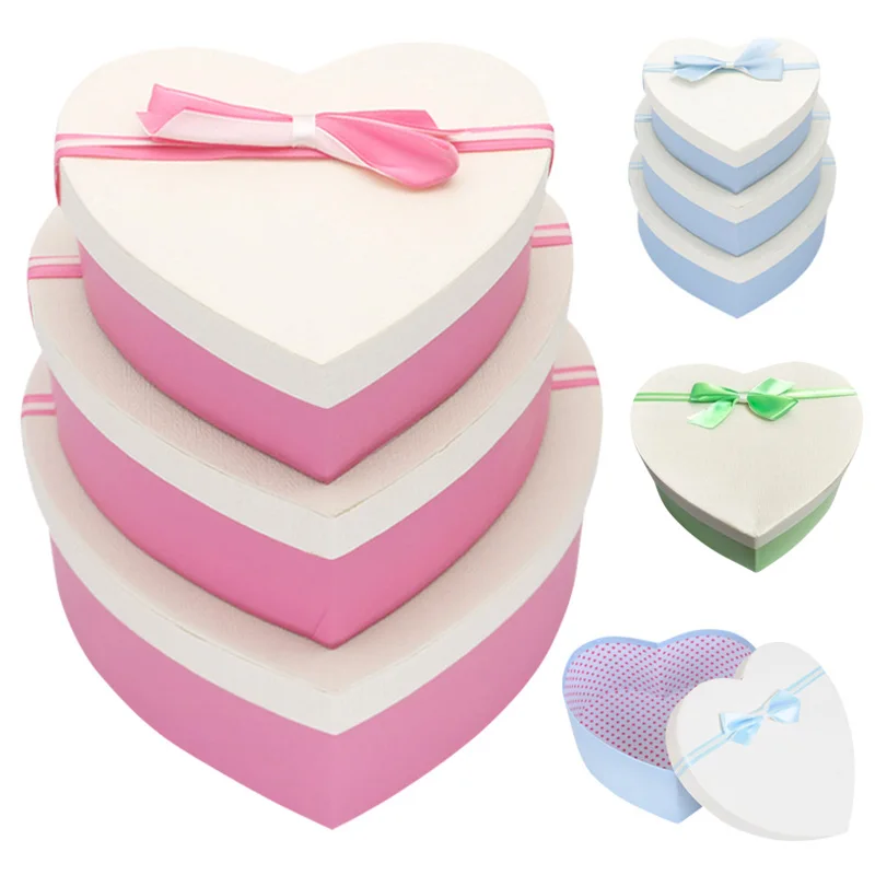 

1Pc Cardboard Home Party Sweet Heart Shaped Gift Present Candy Chocolate Case Box LBShipping