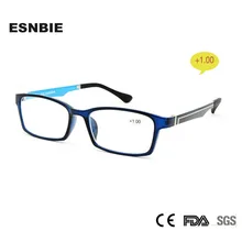 ESNBIE очки и аксессуары синий цвет очки для чтения градусов 1,00 модные очки TR90 очки Пресбиопия линзы