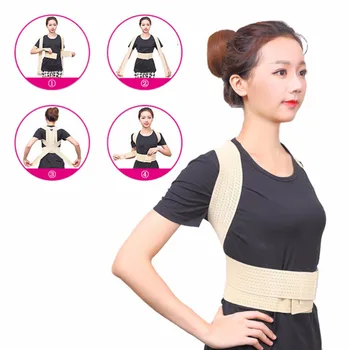 

Men And Women Adjustable Back Support Belt Posture Corrector Brace and Support Posture Shoulder Corrector