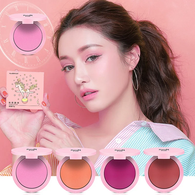 

Hot Cushion Blusher Palette Nude Makeup Mineral Blush Bronzer Powder New Cosmetics Sleek Maquiagem Korean Make Up