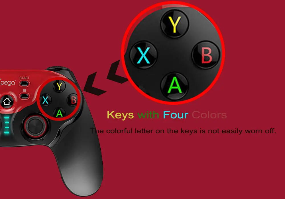 iPEGA PG - 9088 Bluetooth Gamepad Controller with Mobile Phone Clip for Android / Smart TV Box