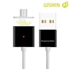 Wsken Micro USB Charging Cable Magnetic Double Alloy for Samsung Xiaomi Meizu Huawei HTC Google Blackberry Android Phone Tablet