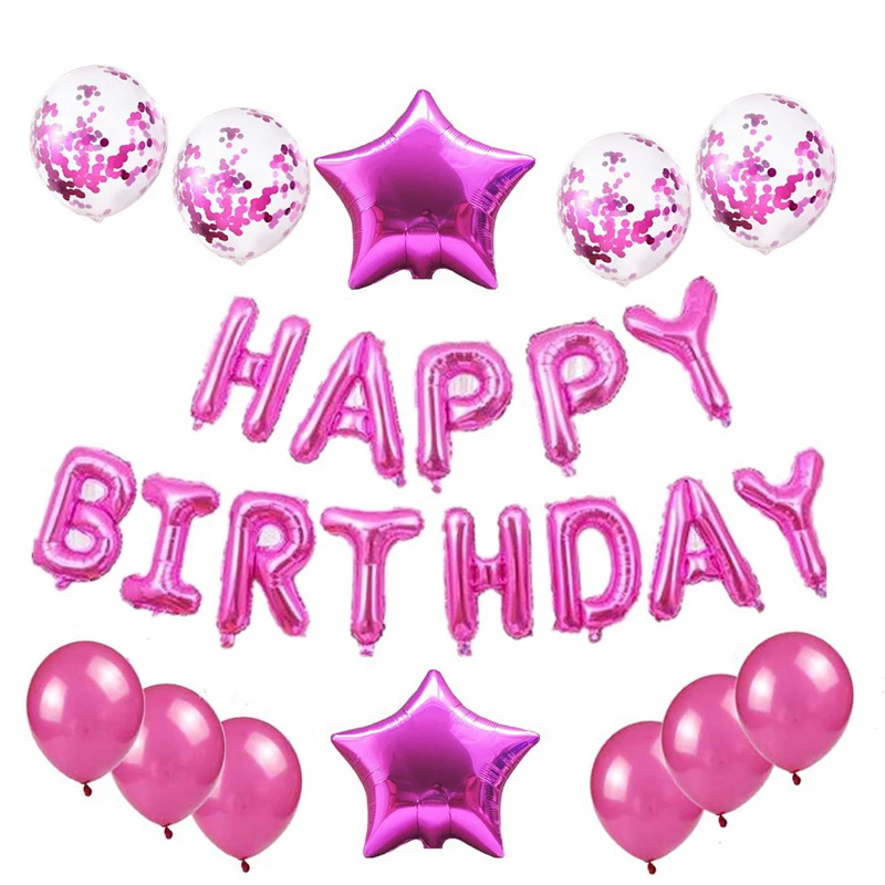 16Inch Rose Gold Letter Happy Birthday Foil Balloons Birthday Party Decoration Wedding Baby Shower Latex balloon 16Inch Rose Gold Letter Happy Birthday Foil Balloons Birthday Party Decoration Wedding Baby Shower Latex balloon