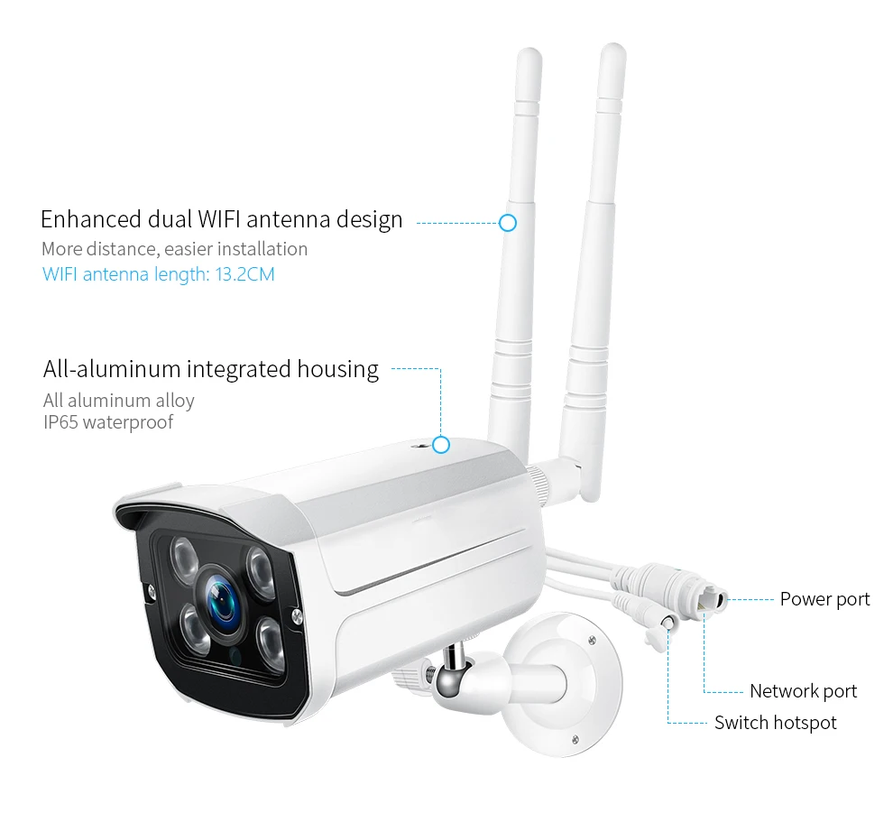 TAOCOCO уличная камера WiFi Водонепроницаемая камера видеонаблюдения беспроводная ip-камера наблюдения инфракрасная камера CCTV Обнаружение