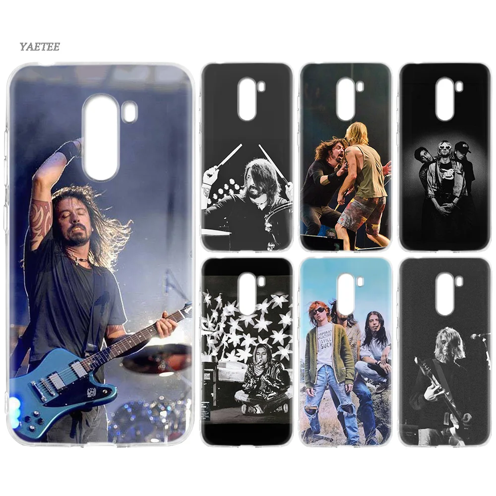 

Nirvana Kurt Cobain Silicone Back Case For Xiaomi Pocophone F1 Mi 9 8 lite Play Redmi GO 5 Plus Note 7 6 Pro 5A Cover