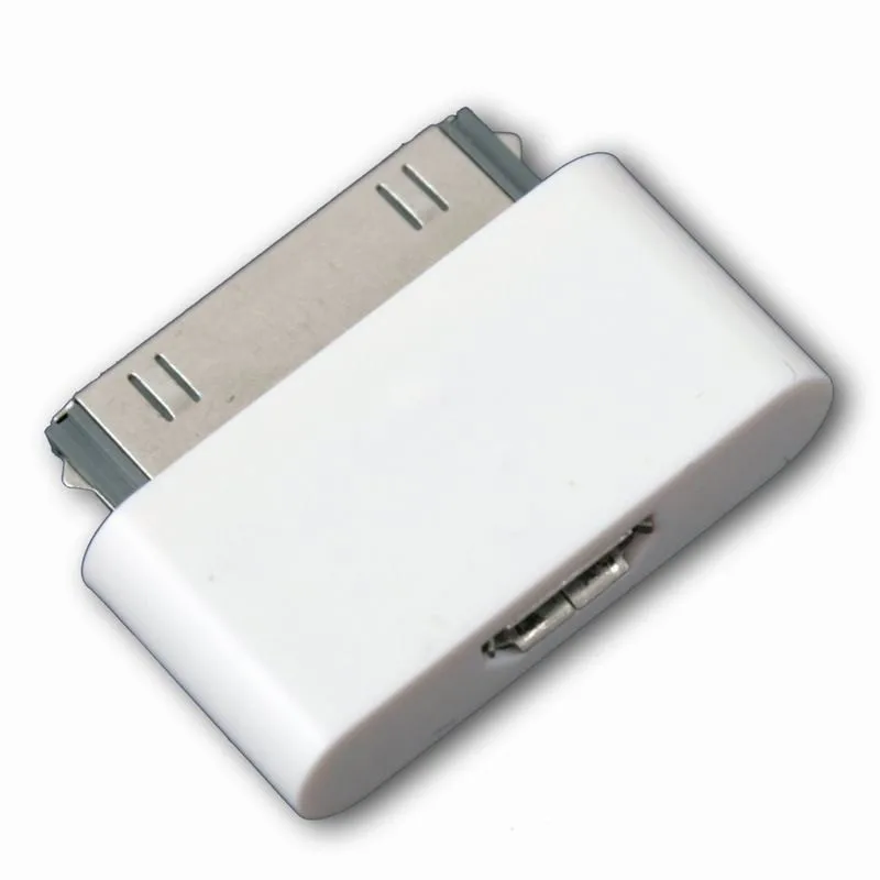 10 шт. 30 pin док-кабель Разъем для Micro USB зарядное устройство адаптер для ipod ipad 2 iPhone 4 4G 4S 3GS carregador cargador