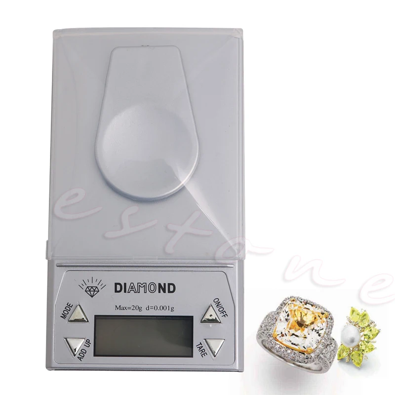 

Portable 20g x 0.001g LCD Digital Gram Pocket Diamond Jewelry Scale Weight Hot