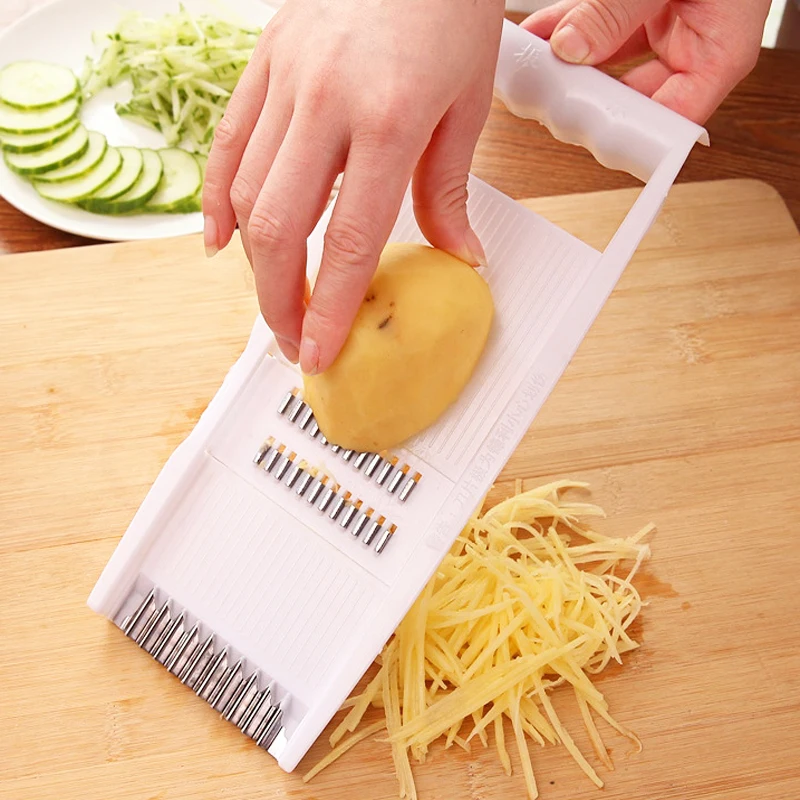 Suuker 6 In 1 Vegetable Slicer Adjustable Mandoline Food Slicer Multi Blade  Removable Slicer Potato Veggie Slicer Vegetable Cutter Julienne Shredder