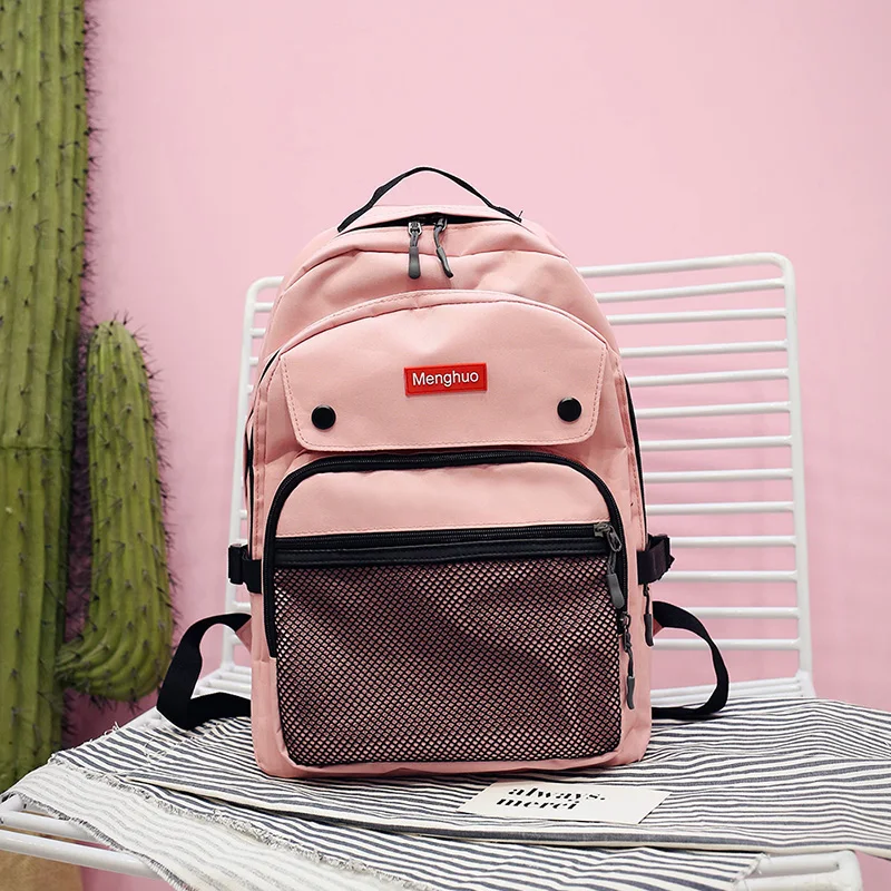 2017 Women Backpacks For Teenage Girls Youth Trend Schoolbag Student Bag Menghuo BRAND Nylon Waterproof Laptop Backpack Mochilas (56)