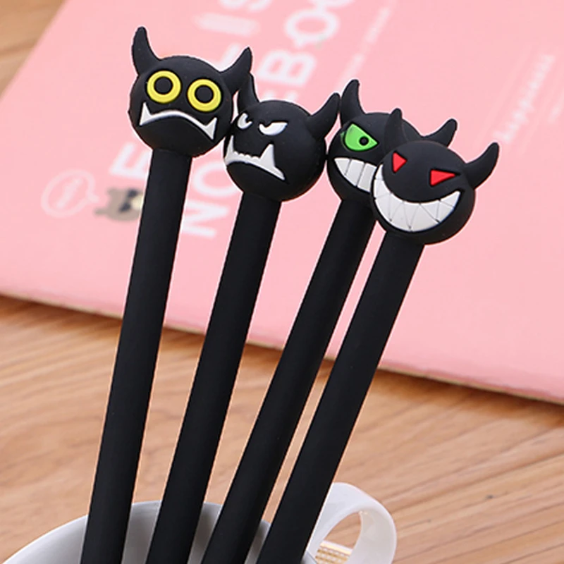 

Cartoon Little Devil 0.5mm Gel Pens Office School Student Supplies Cute Black Pen Girls Boys Pencil Writing Pen Kids Prizes Gift