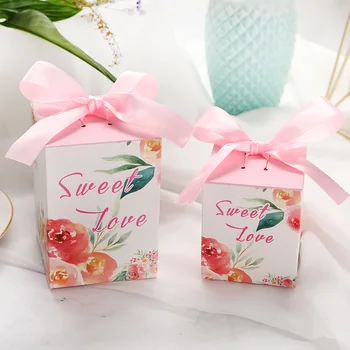 

Wedding Favors and Gifts Boxes Birthday Party Decoration for Guest Paper Gift Case Casamento Decor Event Party Supply Tableware