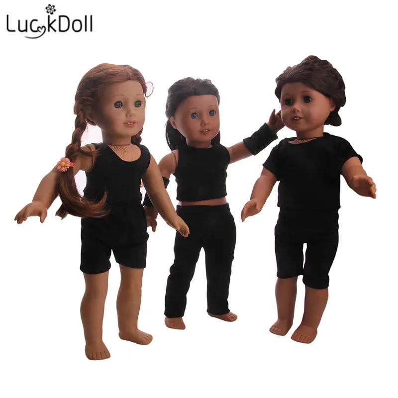 

LUCKDOLL Casual Suit Doll Suit Fit 18 Inch American 43cm Baby Doll Clothes Accessories,Girls Toys,Generation,Birthday Gift