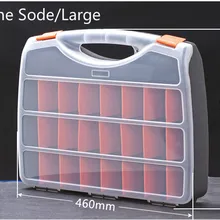 Винтовой ящик, ящик для инструментов, пластиковые детали, коробка для электронных элементов, коробка для хранения образцов, классификация, одна сторона/большая