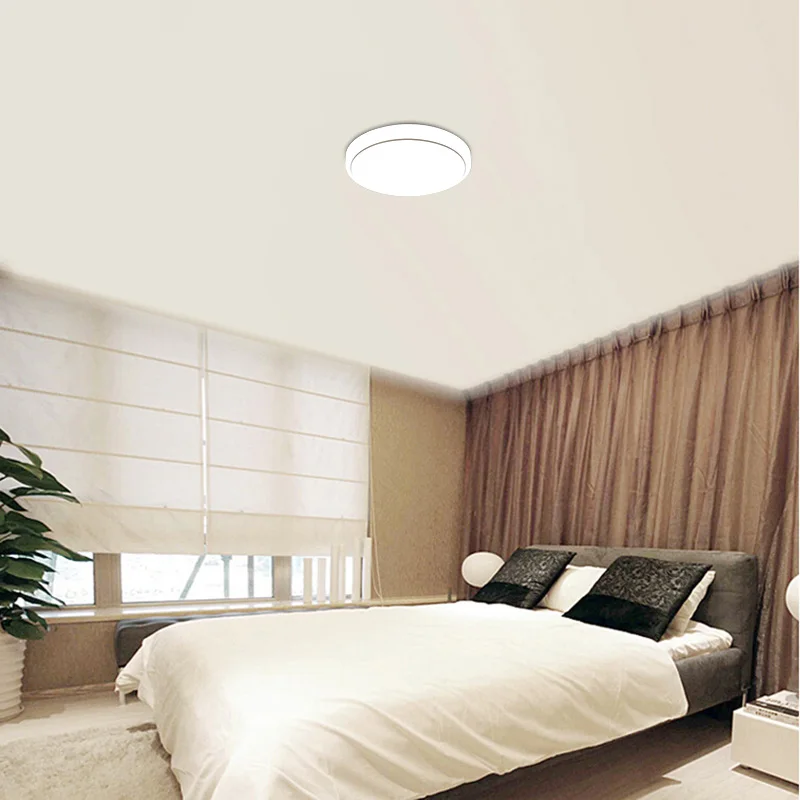 

LED Acrylic Ceiling Light White Round Bedroom Balcony Lamps for Modern Kitchen Hallway QJ888