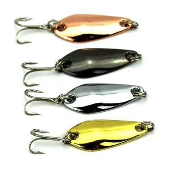 

20pcs 3.5cm 3.7g japan hooks spinner spoon fishing lures trolling sequin wobble fishing baits pike bass pesca fishing tackles