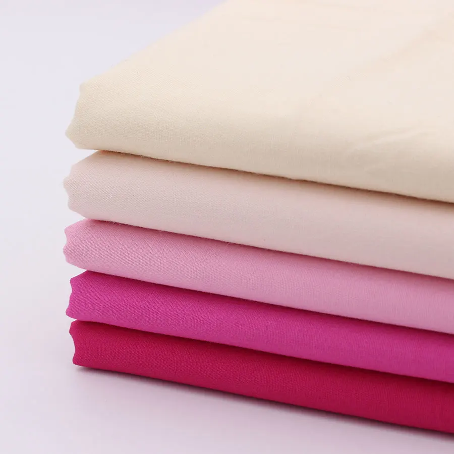 

Pink Fabric For Dress Sewing Textile Breathable cotton Fabrics Diy Cloth tissu Home Textile Woven Telas tecidos