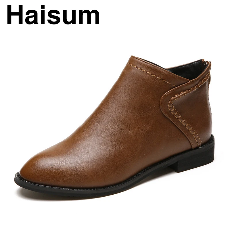 

Short boots women's shoes Europe and America wild low heel plus cotton boots women H-&A06