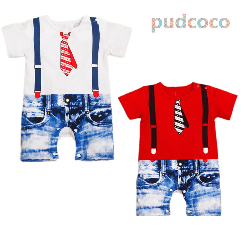 

Newborn Toddler Infantil Baby Boys Baby Girls Kids Overalls Romper 1Pcs Print Outfit Clothing Set