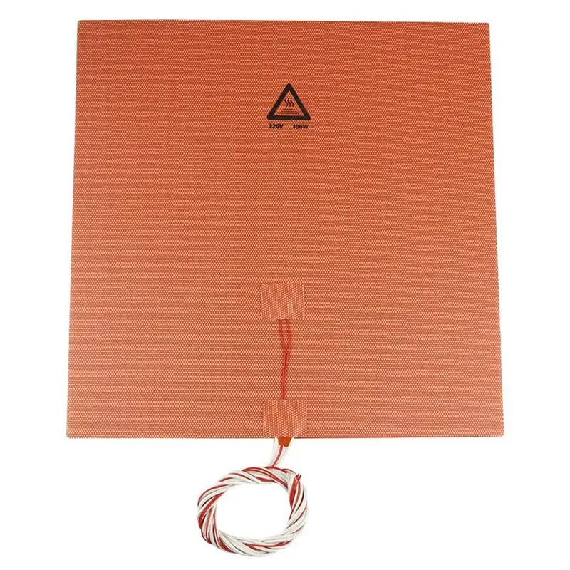 

3D Printer Accessories 300*300Mm 220V 300W Imported Hot Bed Silicone Pad With Adhesive High Temperature For Cr-10