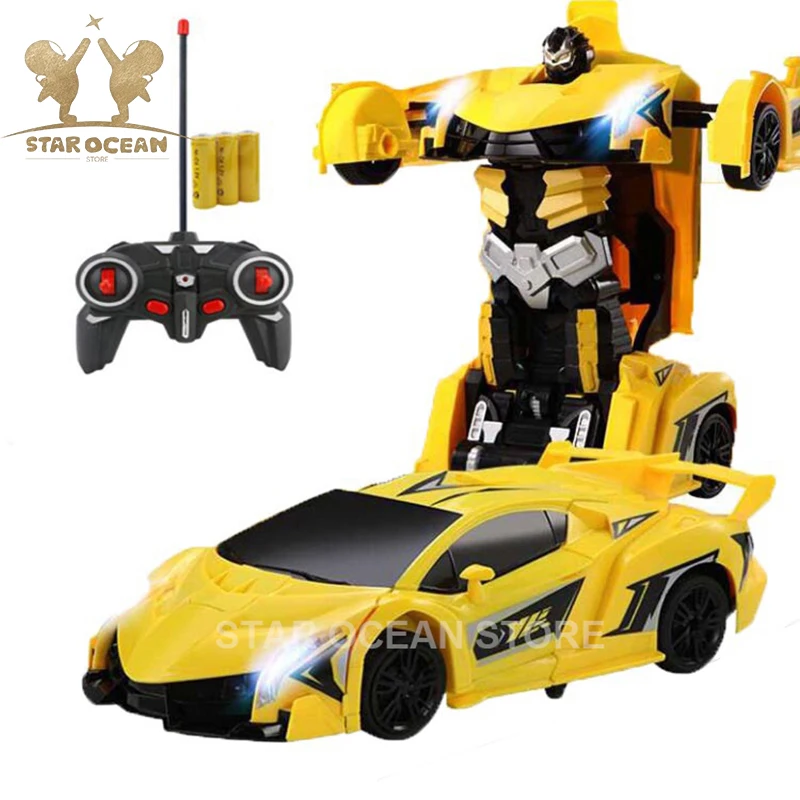 

Electronic Remote Control Deformation Car Hand Gesture Sensing One Key Control Transformer Children's Toy Robot