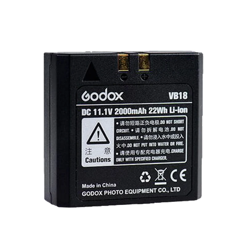 Godox VB18 2000 мАч запасной литий-ионный аккумулятор VC-18 зарядное устройство для светильник вспышки V850 V850II V860C/N V860II-C/N/S/O/F