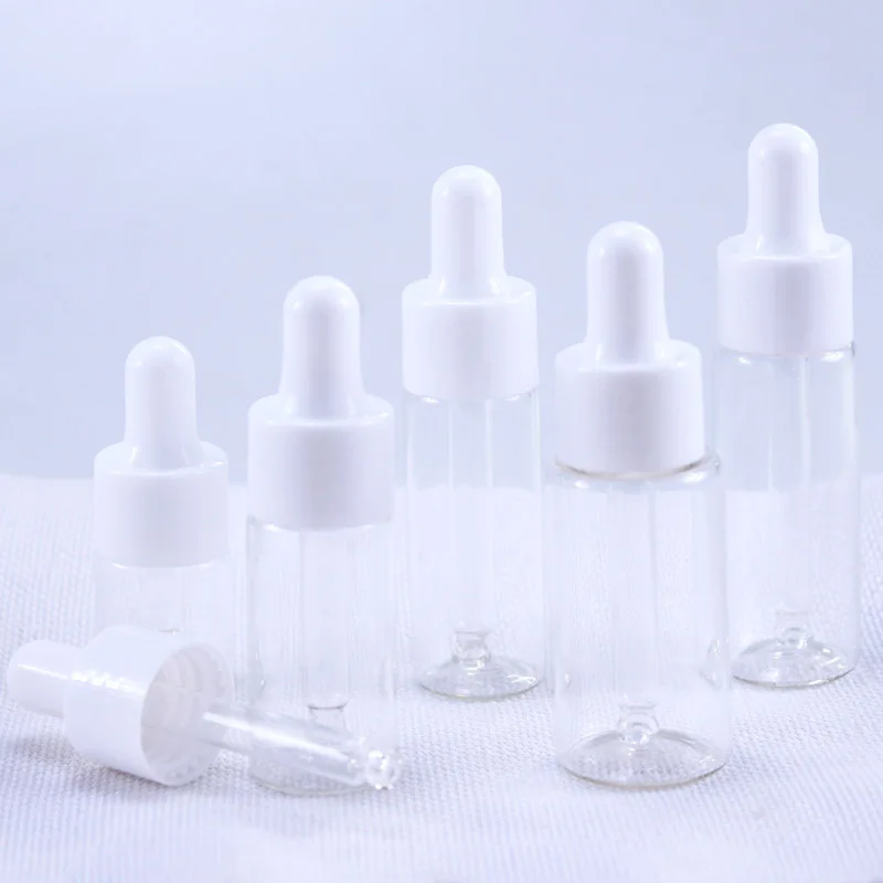 10pcs/Lot 5ml 10ml 15ml 20ml Reagent Eye Dropper transparent Glass Aromatherapy Liquid Pipette Bottle Refillable Bottles 10pcs lot 20ml credit card shape white plastic perfume spray container cosmetic e liquid refillable bbottles