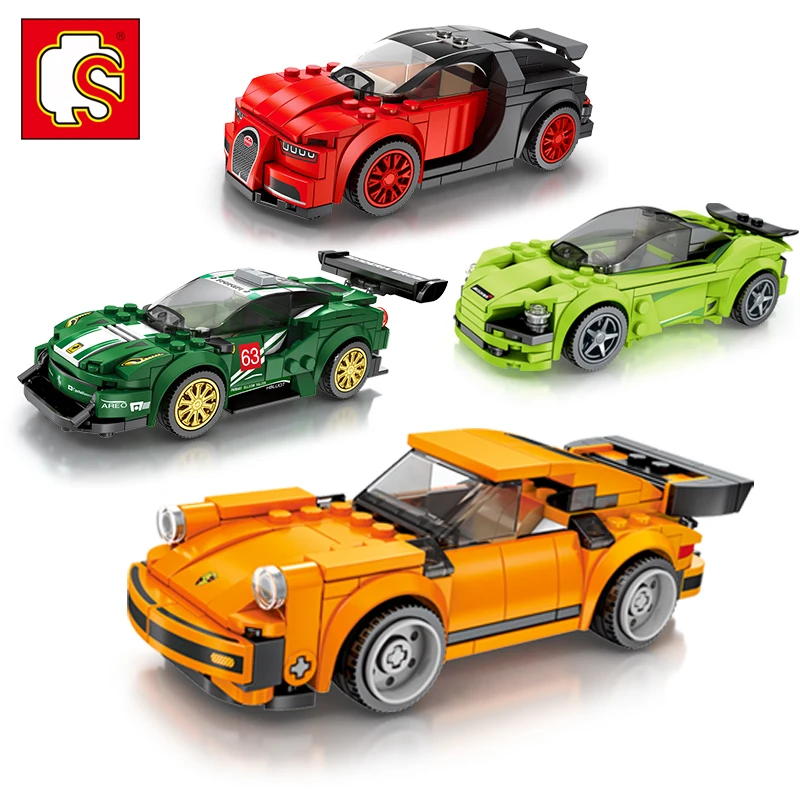 

Sembo Diamond Nano Blocks Car Porsches Model Compatible LeSet Technic Voiture Champions Building Bricks Gifts Educational Toys
