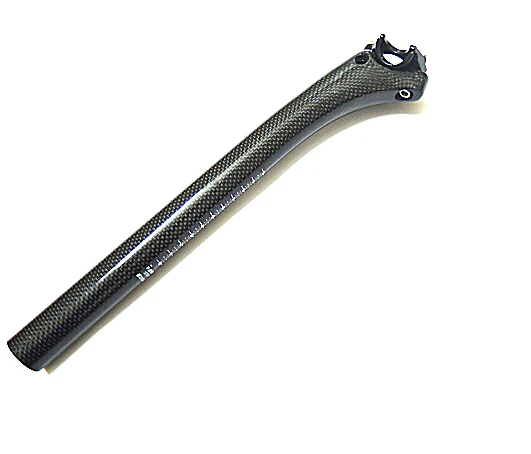 

Unscaled mountain road bike full carbon fiber aluminum head double nail seatpost / seatpost 3K profile seat tube seatpost