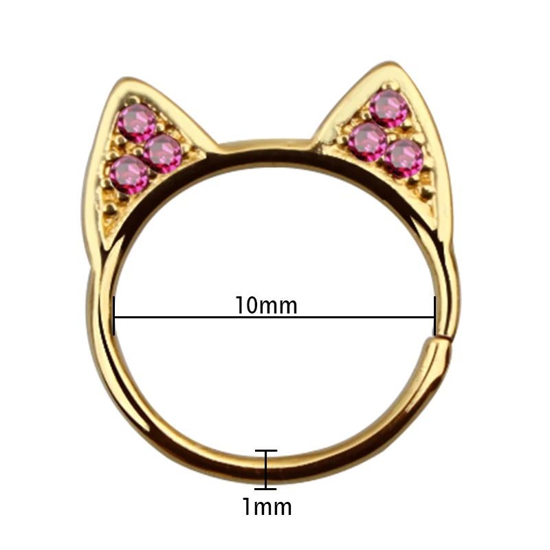 

1 PC New Fashion Silve and Gold Crystal Septum Titanium Pole Top Quality Nose Piercing Body Jewelry