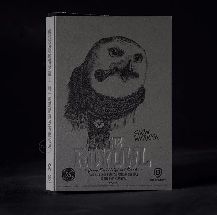 Limitada da Série da Coruja Real com Cadernos Especiais do Corte Fresco para o Desenho o Livro de Esboços p da Edição Laterais Naturais Presente b5 268 9 Cheap sketchbook b5