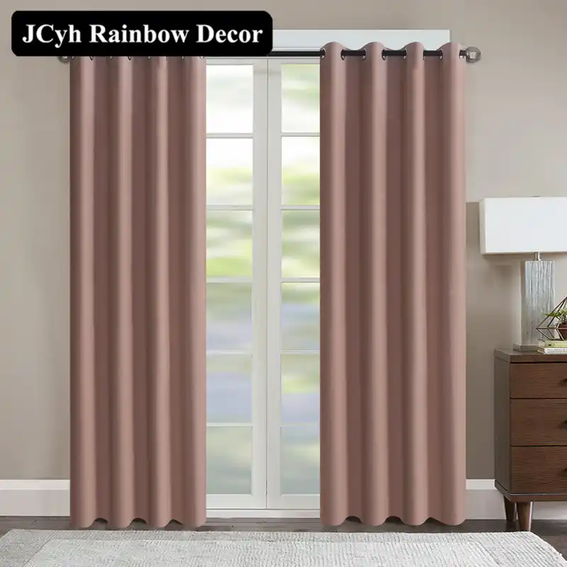 Modern Velvet Blackout Curtains For Living Room Solid Color Window Curtains For The Bedroom Home Decoration Blinds Drapes Fabric