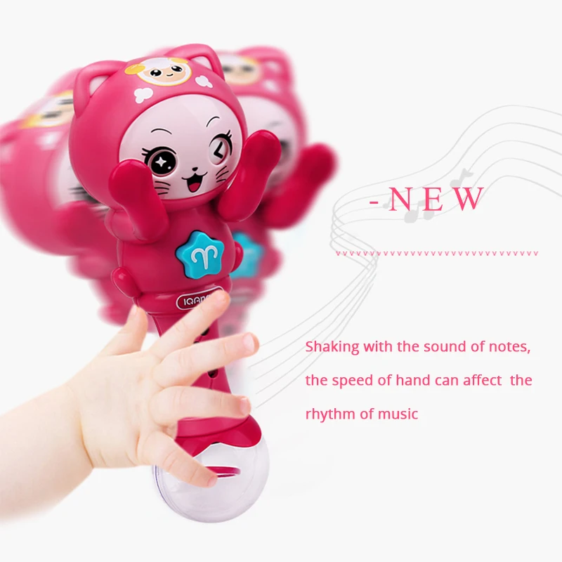 Rattles Light Music Baby Toys 0 12 Months Educational Toys Baby Hand