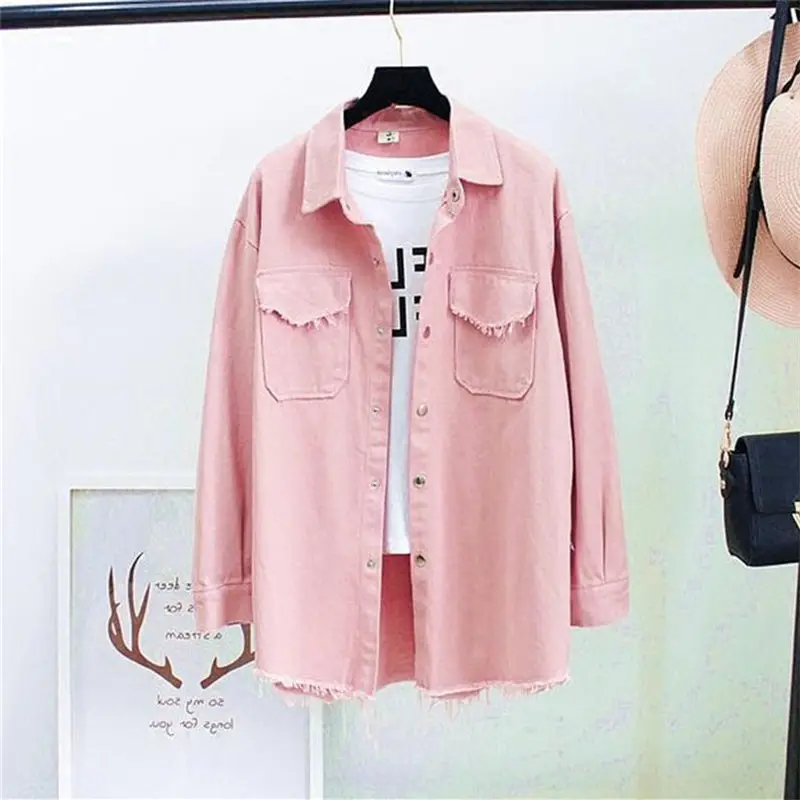 Najtaniej Jesień wiosna Denim bluzki kobiety Korea moda luźne dziewięć czwarte rękaw koszule damskie bluzki dżinsy bluzka kobiet panie Blusa