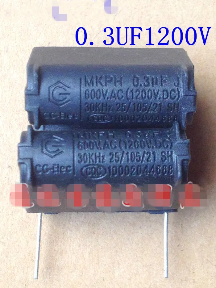 

10pcs Cooker capacitors 0.3UF 1200V MKP capacitor resonant capacitor 1200v