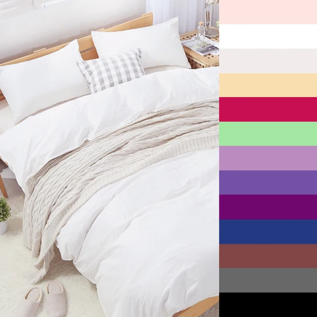 600tc cotton luxury solid color bedding sets custom size printed