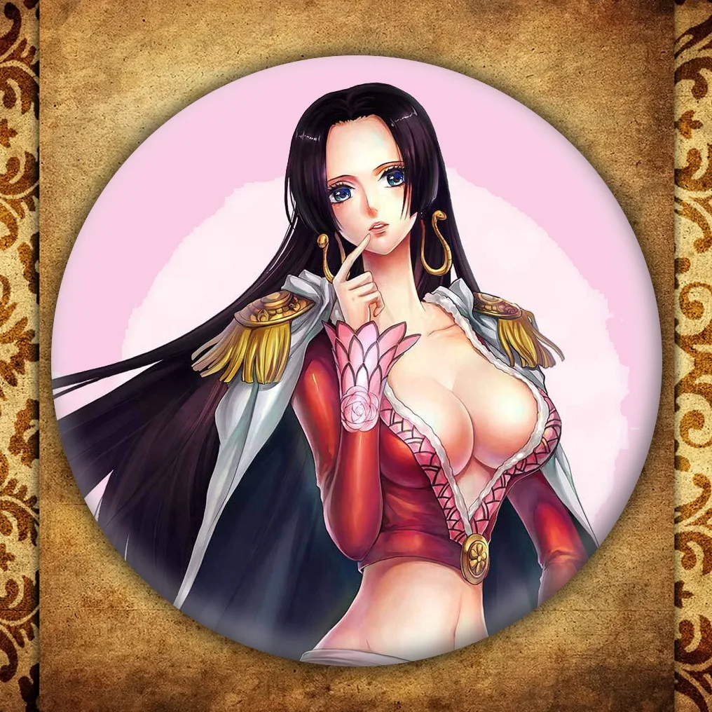Аниме One Piece бейдж с дисплеем Fashion Japanese мультяшная фигурка Luffy Nami Roronoa Zoro брошь