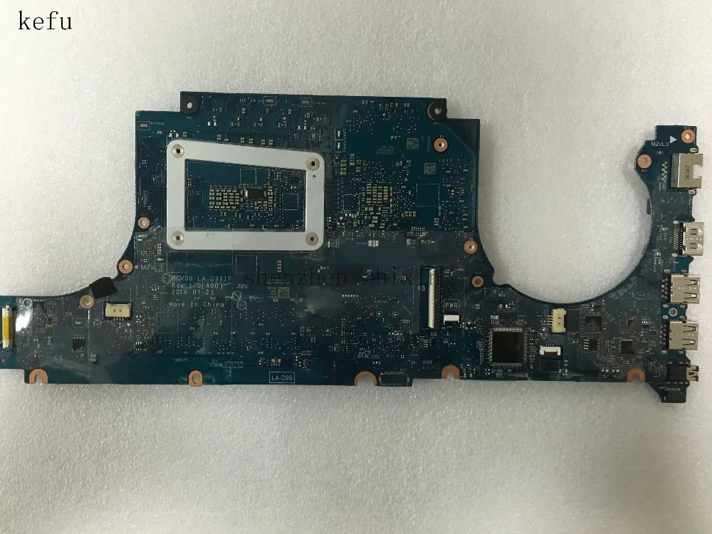 Материнская плата для ноутбука Dell Inspiron 7566 BCV00 LA-D991P REV: 1,0(A00) I5-6300HQ процессор с графической картой
