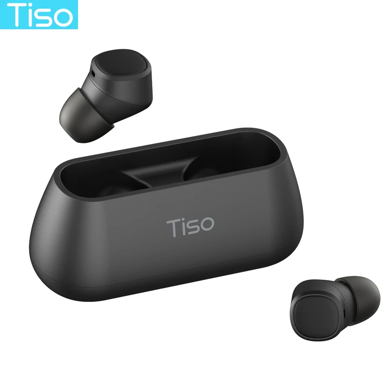 €27.31 40% de DESCUENTO|Auriculares Tiso i4 Bluetooth 5,0 TWS auriculares estéreo 3D inalámbricos auténticos deportes IPX5 auriculares con micrófono dual impermeables-in Auriculares y cascos from Productos electrónicos on AliExpress 