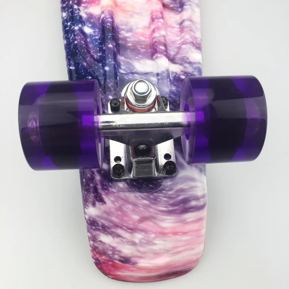 Цветной 22 &quotмини скейтборд Пенни Доска для детей пластиковый Fishboard Cruiser compleled Graphic
