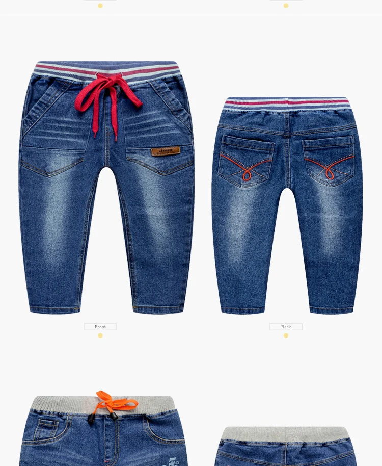 Leisure style Kids Baby boy Girls pants clothing Spongy or jeans 1 Crown 2 Car 3 Letter 4 Jeep Pattern Soft denim trousers  (2)