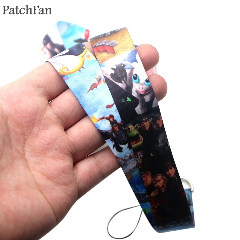 Patchfan Как приручить дракона легкий яростный брелок шейный ремешок тесьма шейный ремень значок держатель для телефона ожерелье A1744