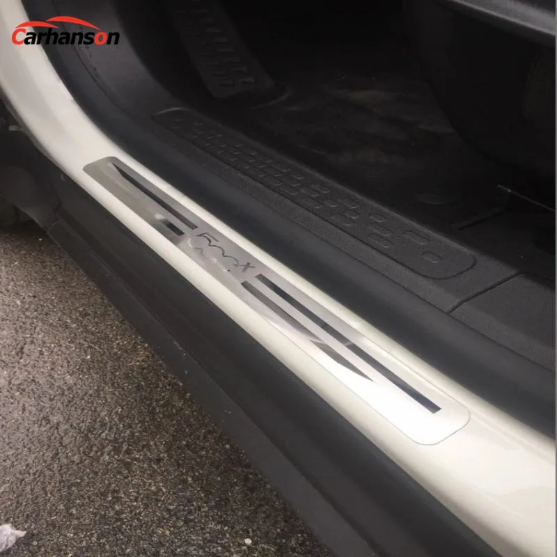 Стайлинг автомобиля Fiat 500x аксессуары 2015 2020 стикер для нержавеющая сталь Накладка