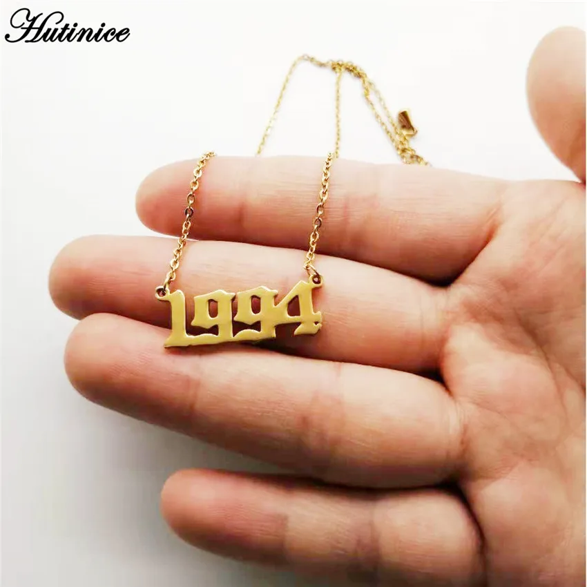 Custom Jewelry Special Date Year Number Necklace for Women 1994 1995 1996 1997 1998 1999 from 1980 to 2002 Collares - Image 4